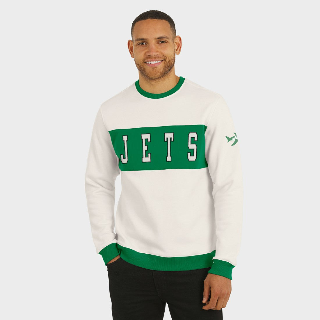 Darius Rucker Collection Colorblock Pullover Sweatshirt - New York Jets