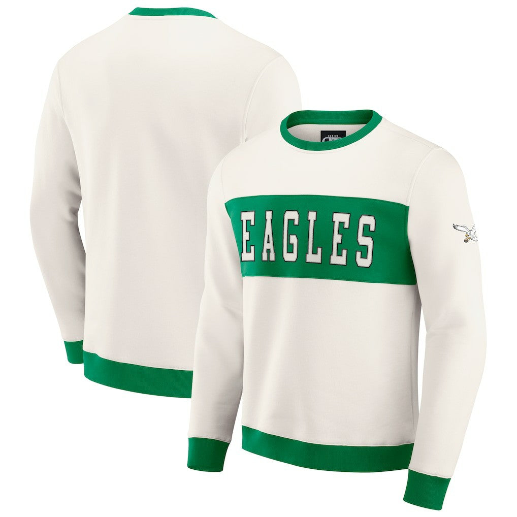 Darius Rucker Collection Colorblock Pullover Sweatshirt - Philadelphia Eagles
