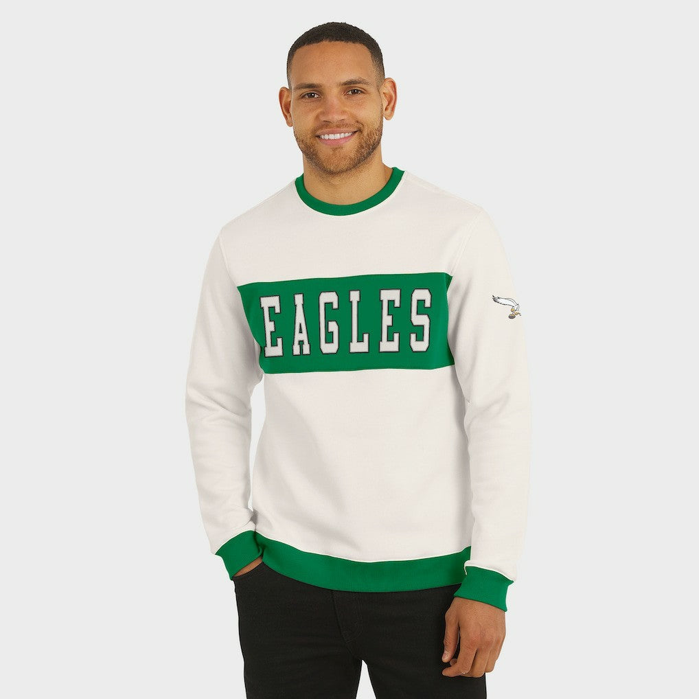 Darius Rucker Collection Colorblock Pullover Sweatshirt - Philadelphia Eagles