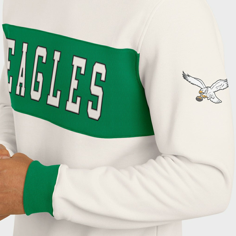 Darius Rucker Collection Colorblock Pullover Sweatshirt - Philadelphia Eagles