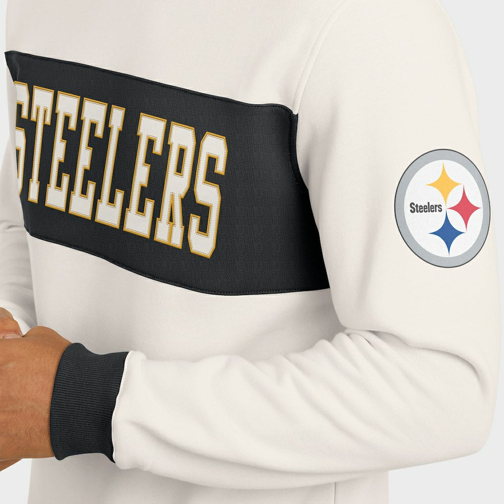 Darius Rucker Collection Colorblock Pullover Sweatshirt - Pittsburgh Steelers