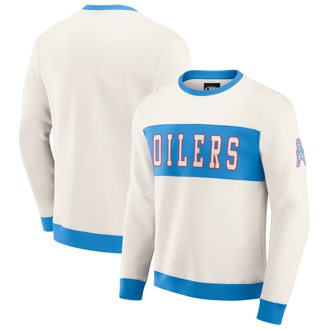Darius Rucker Collection Colorblock Pullover Sweatshirt - Tennessee Titans