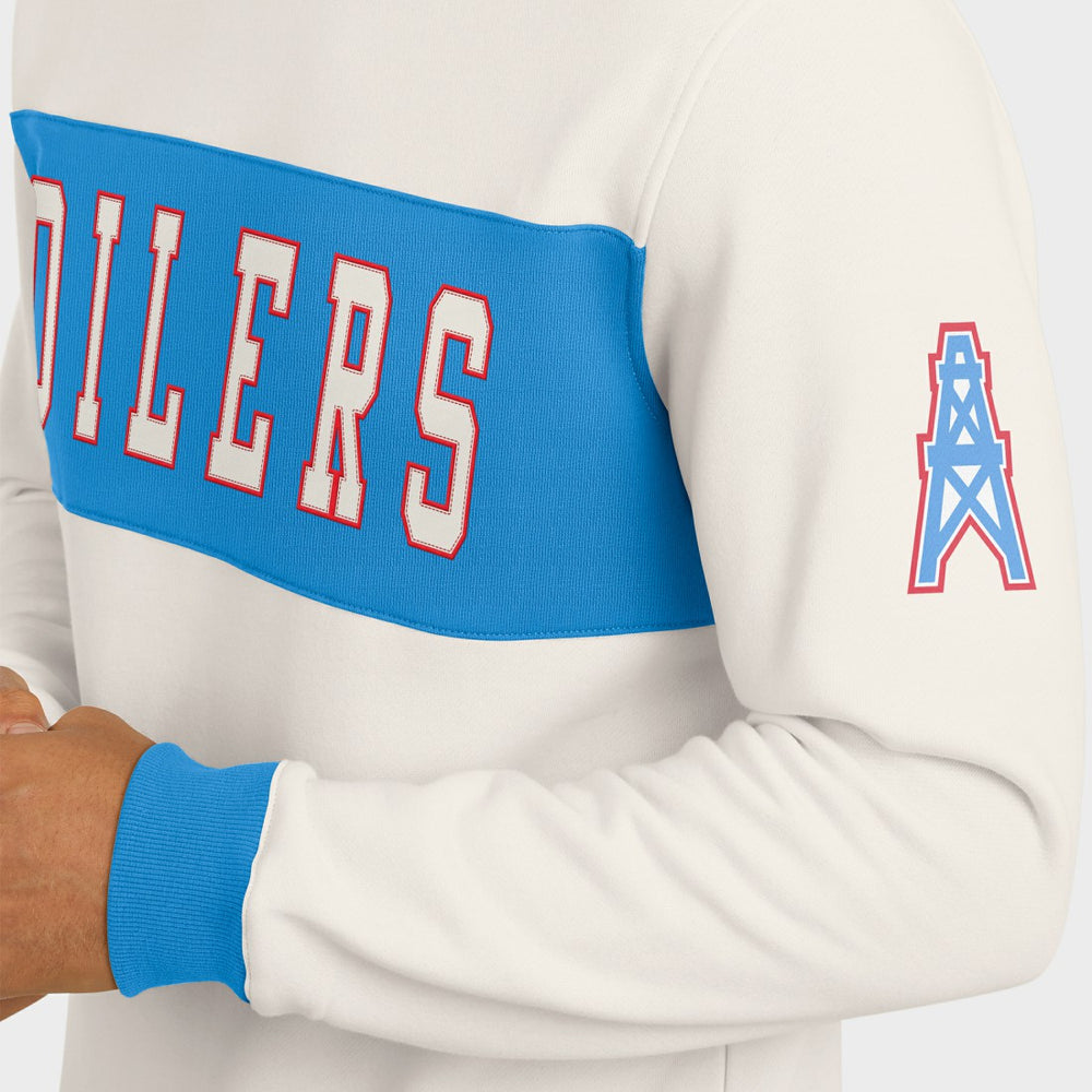 Darius Rucker Collection Colorblock Pullover Sweatshirt - Tennessee Titans