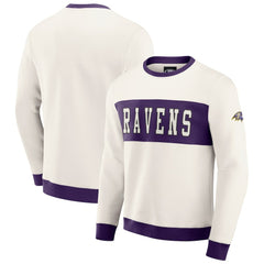 Darius Rucker Collection Colorblock Pullover Sweatshirt - Baltimore Ravens