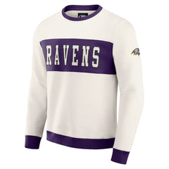 Darius Rucker Collection Colorblock Pullover Sweatshirt - Baltimore Ravens