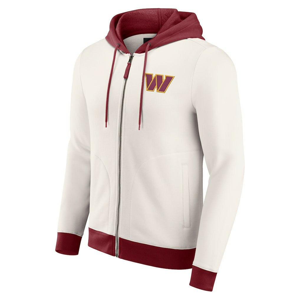 Darius Rucker Collection Distressed Graphics Full-Zip Hoodie - Washington Commanders