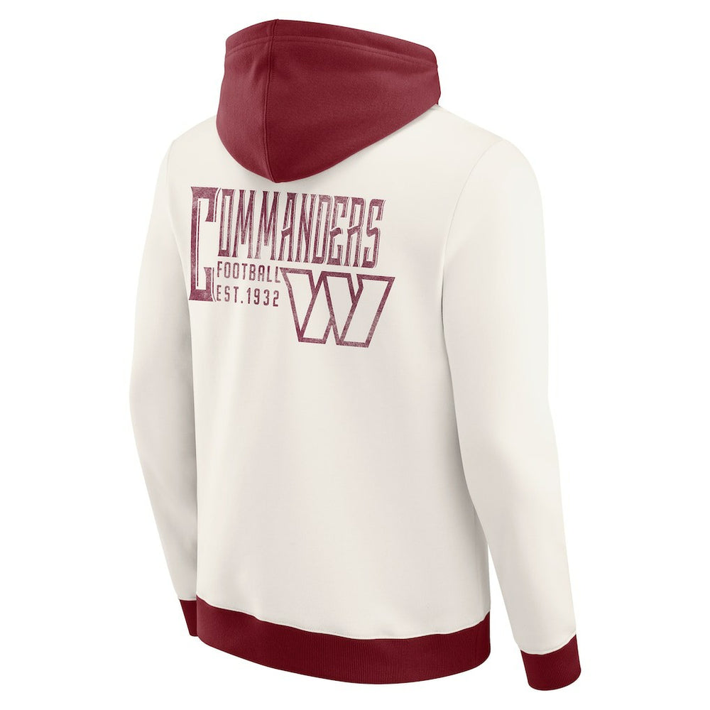 Darius Rucker Collection Distressed Graphics Full-Zip Hoodie - Washington Commanders