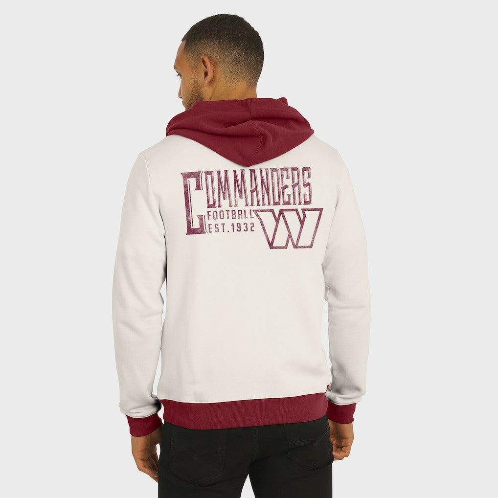 Darius Rucker Collection Distressed Graphics Full-Zip Hoodie - Washington Commanders