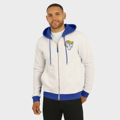 Darius Rucker Collection Distressed Graphics Full-Zip Hoodie - Los Angeles Rams