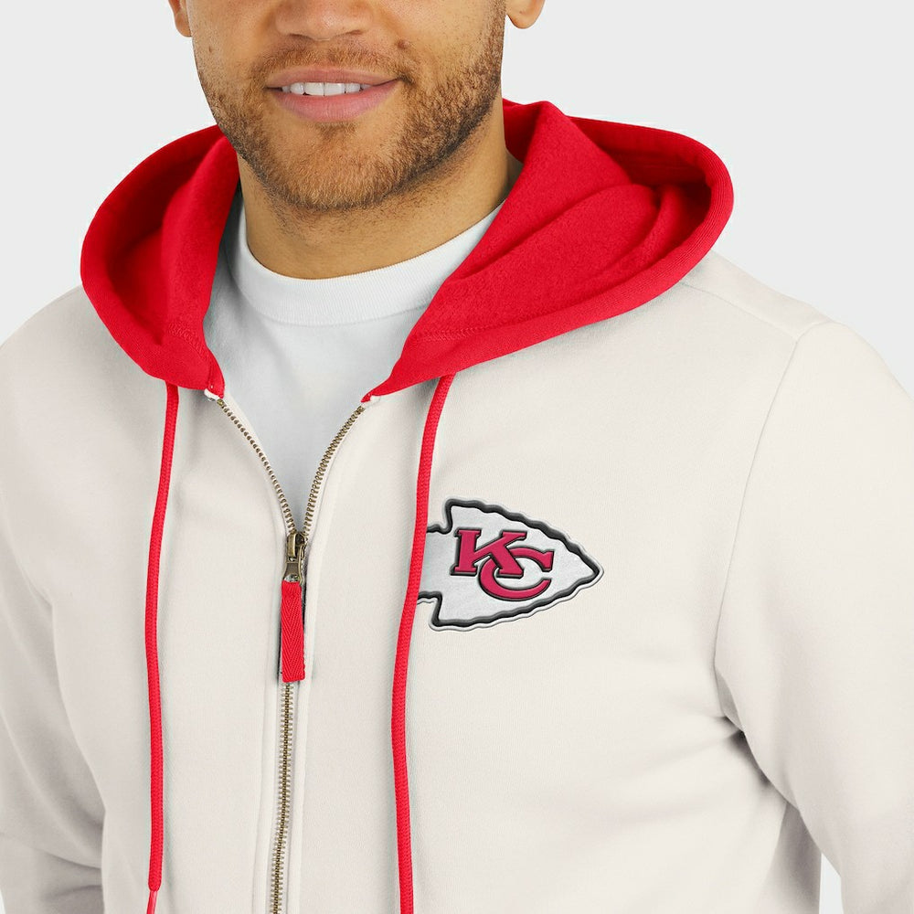Darius Rucker Collection Distressed Graphics Full-Zip Hoodie - Kansas City Chiefs