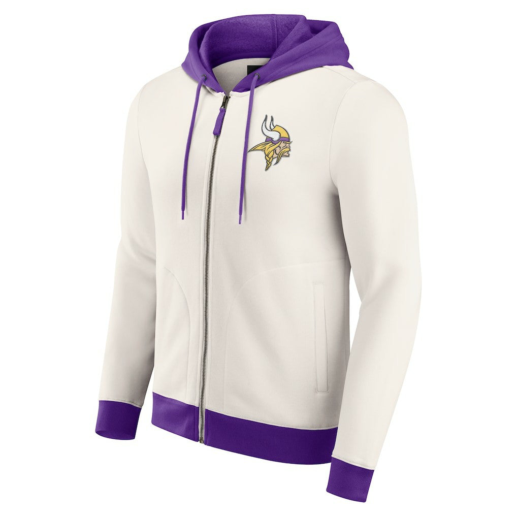Darius Rucker Collection Distressed Graphics Full-Zip Hoodie - Minnesota Vikings