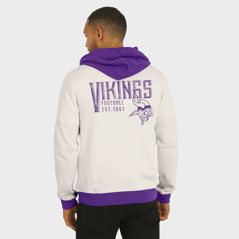 Darius Rucker Collection Distressed Graphics Full-Zip Hoodie - Minnesota Vikings