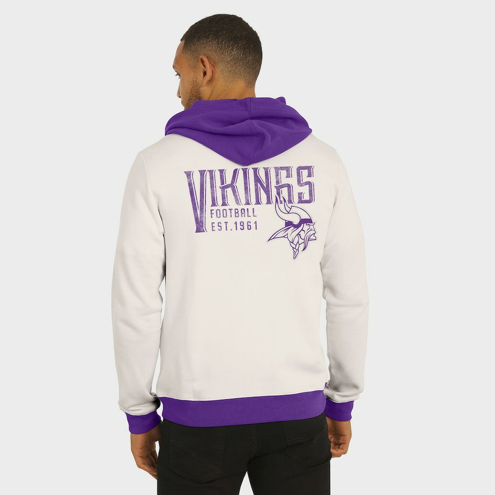 Darius Rucker Collection Distressed Graphics Full-Zip Hoodie - Minnesota Vikings