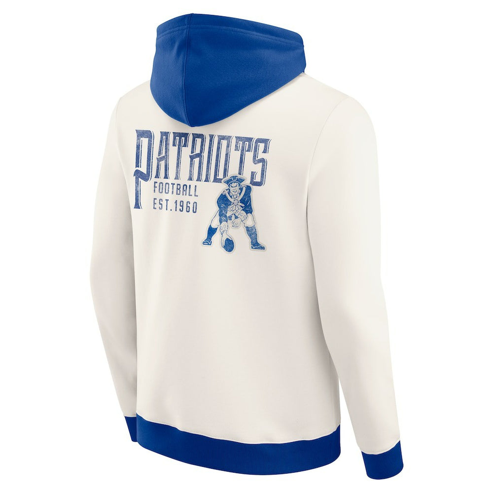 Darius Rucker Collection Distressed Graphics Full-Zip Hoodie - New England Patriots