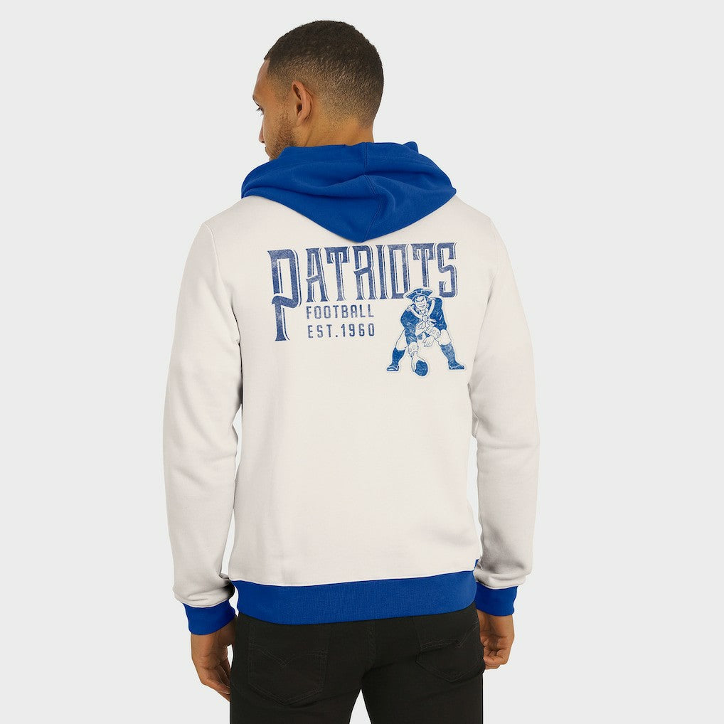 Darius Rucker Collection Distressed Graphics Full-Zip Hoodie - New England Patriots