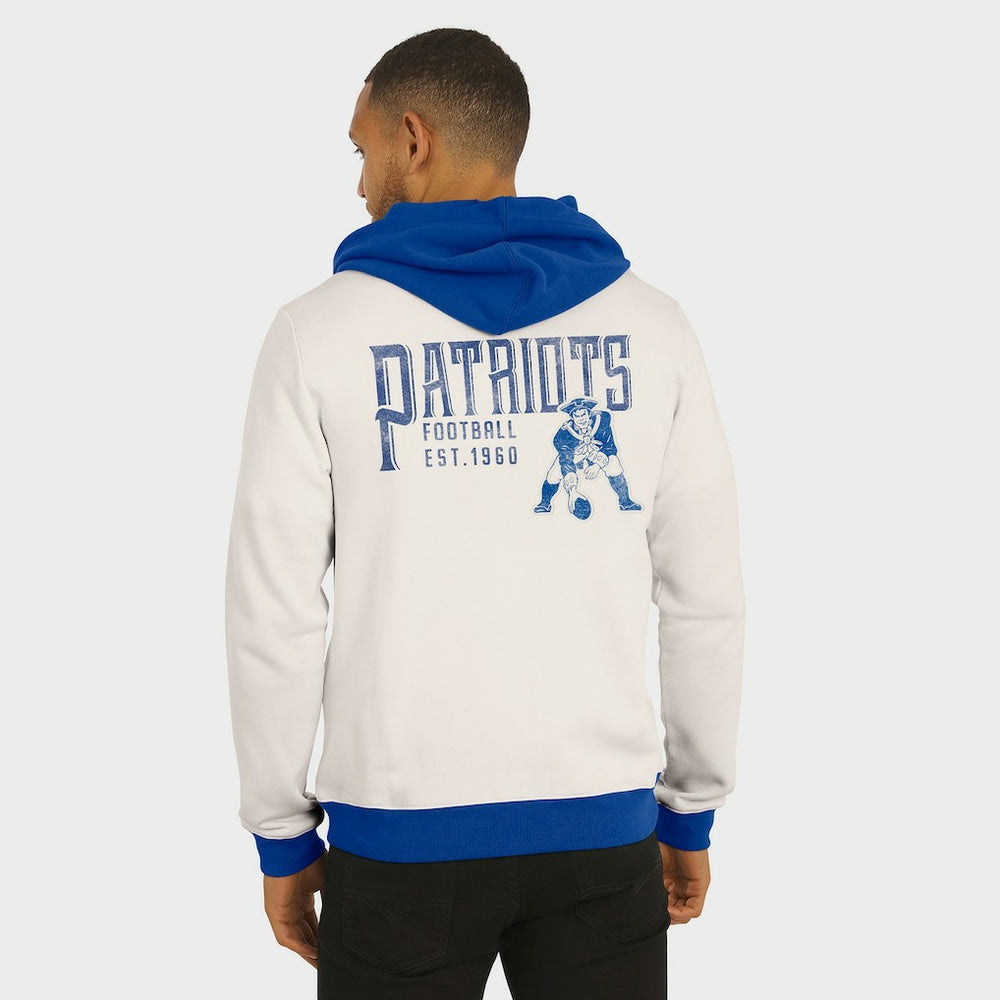 Darius Rucker Collection Distressed Graphics Full-Zip Hoodie - New England Patriots