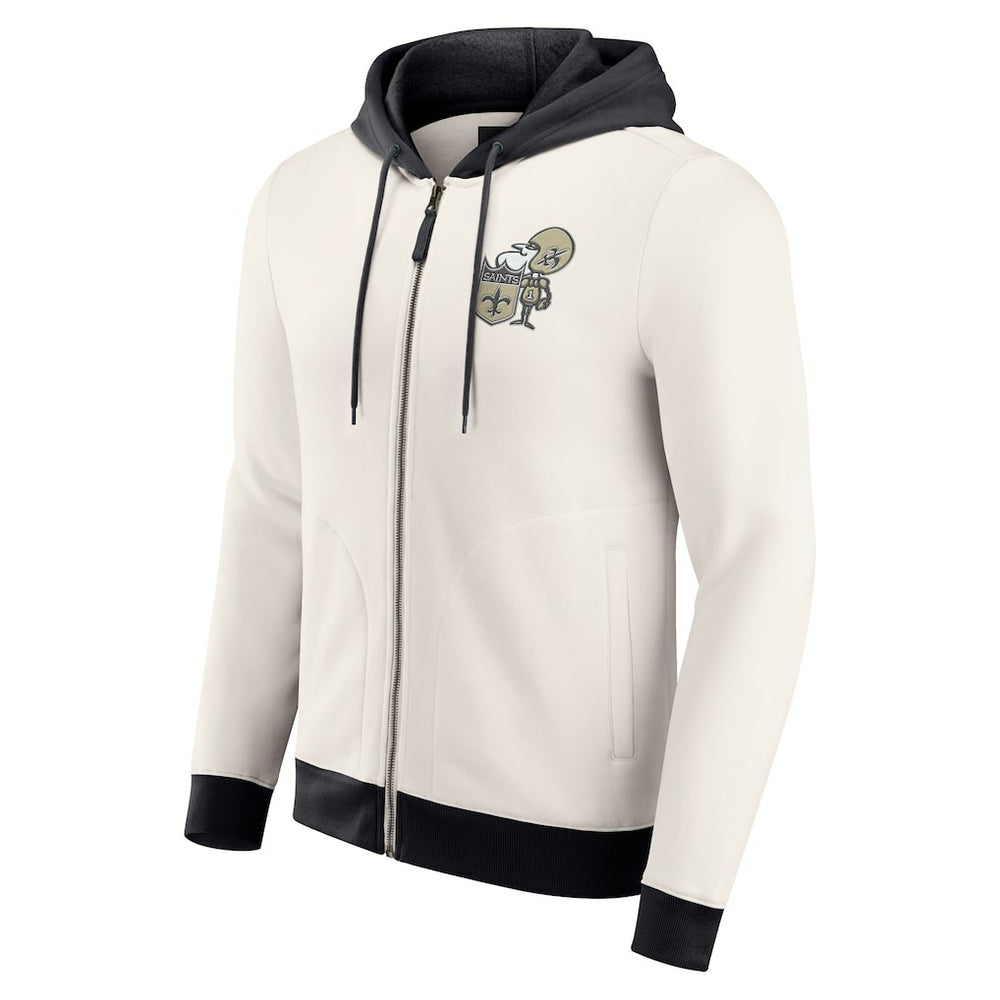 Darius Rucker Collection Distressed Graphics Full-Zip Hoodie - New Orleans Saints