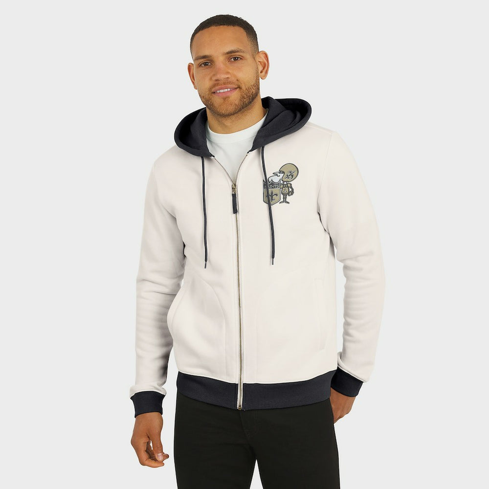 Darius Rucker Collection Distressed Graphics Full-Zip Hoodie - New Orleans Saints