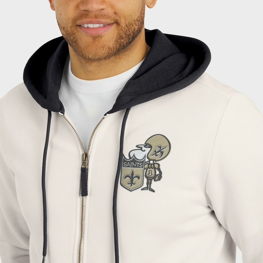 Darius Rucker Collection Distressed Graphics Full-Zip Hoodie - New Orleans Saints