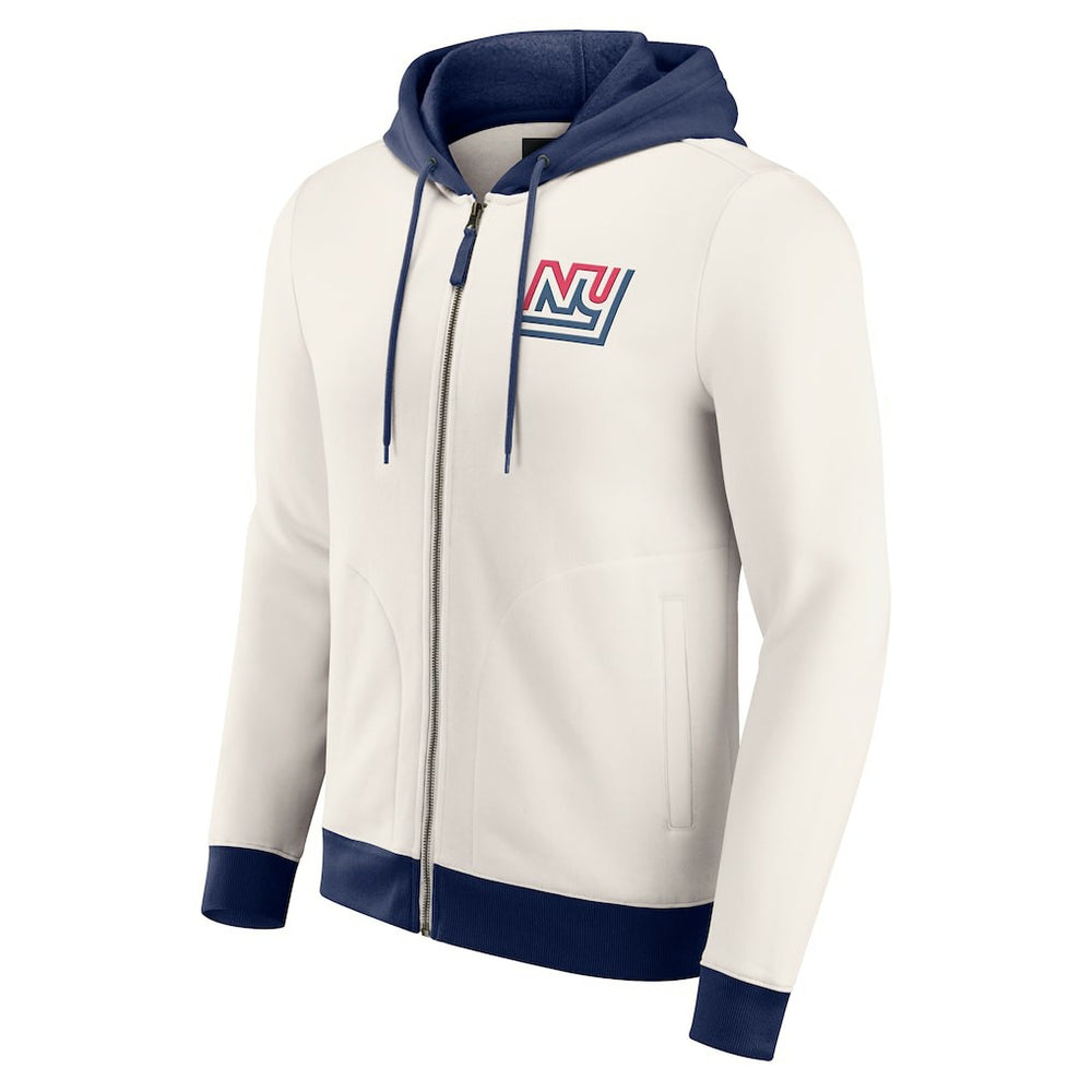 Darius Rucker Collection Distressed Graphics Full-Zip Hoodie - New York Giants