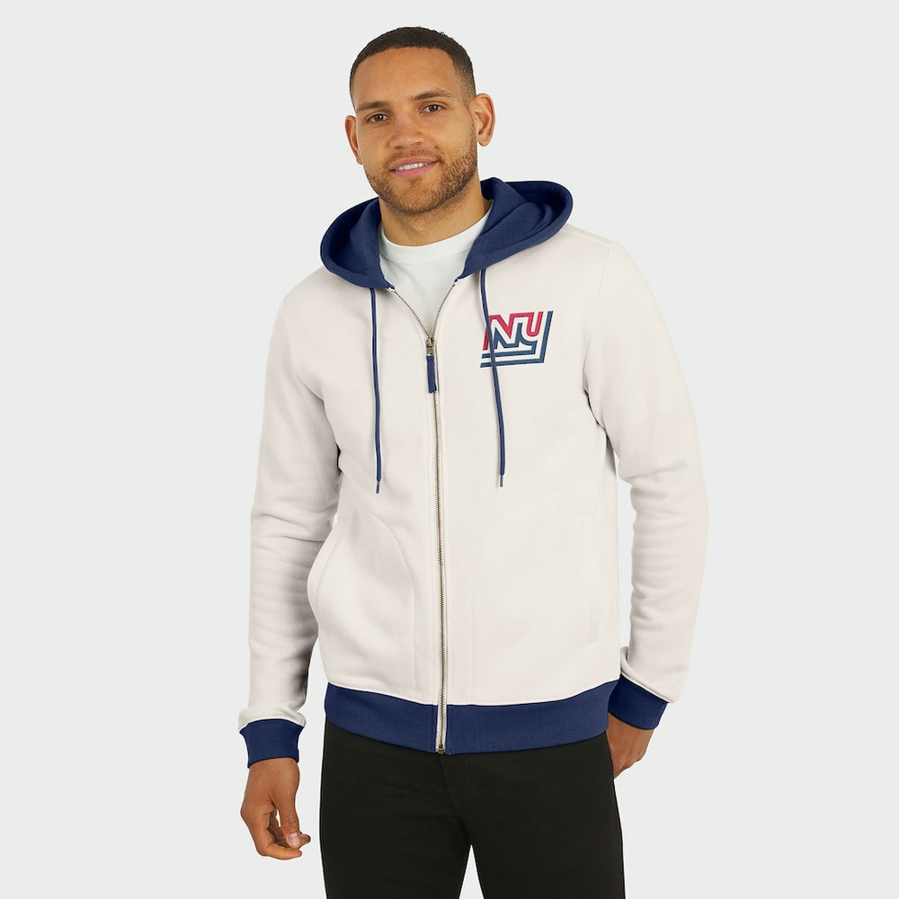 Darius Rucker Collection Distressed Graphics Full-Zip Hoodie - New York Giants