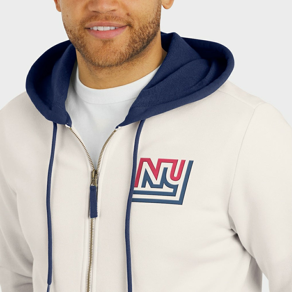 Darius Rucker Collection Distressed Graphics Full-Zip Hoodie - New York Giants