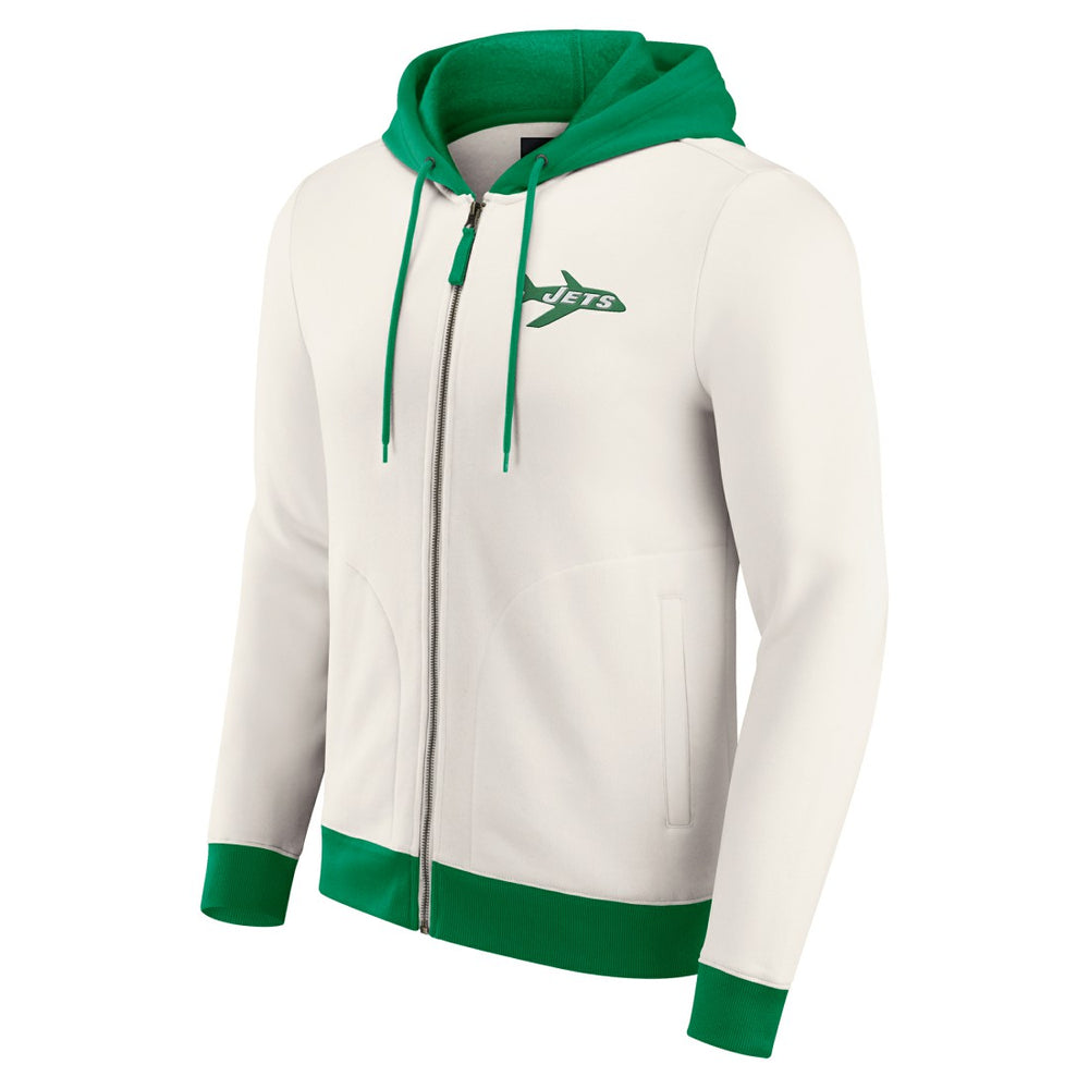 Darius Rucker Collection Distressed Graphics Full-Zip Hoodie - New York Jets