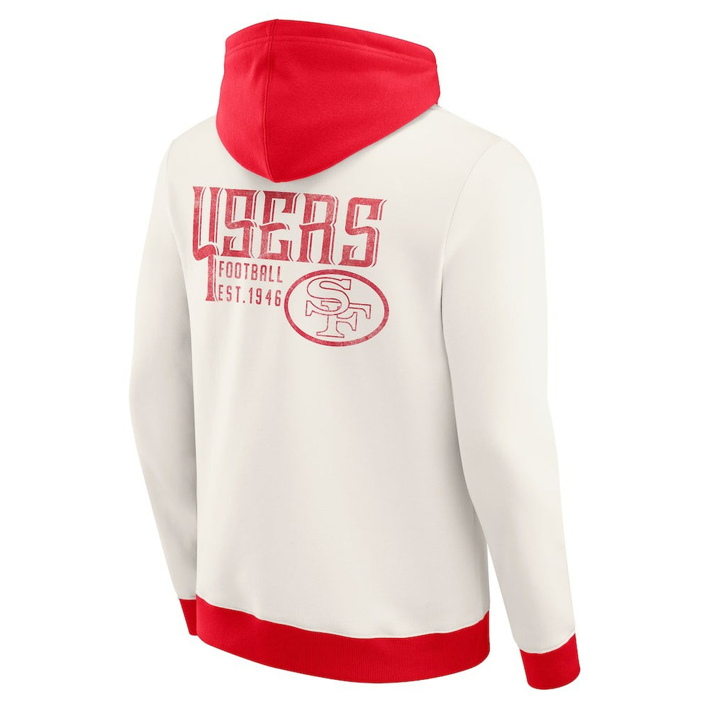Darius Rucker Collection Distressed Graphics Full-Zip Hoodie - San Francisco 49ers