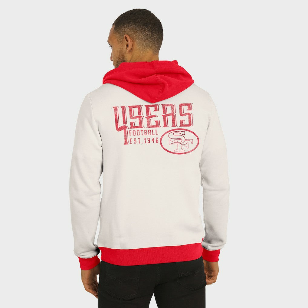 Darius Rucker Collection Distressed Graphics Full-Zip Hoodie - San Francisco 49ers
