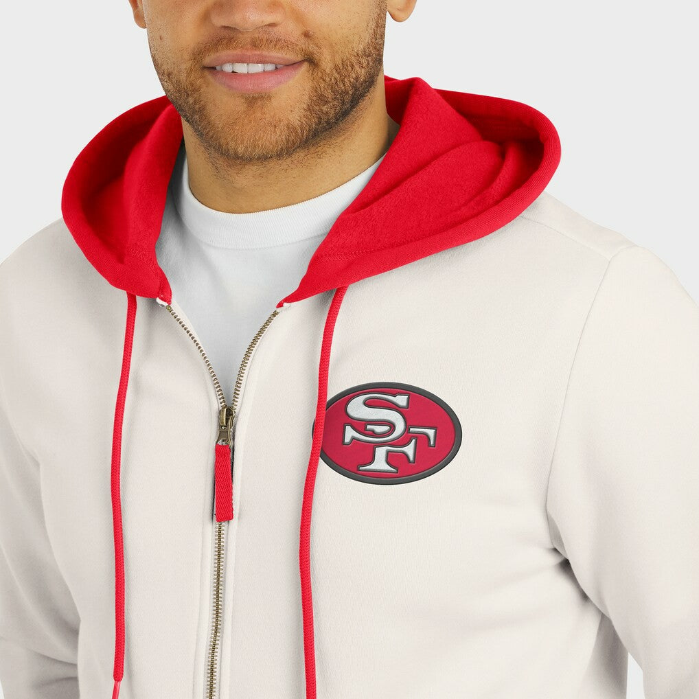 Darius Rucker Collection Distressed Graphics Full-Zip Hoodie - San Francisco 49ers