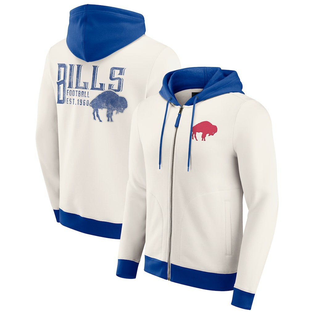 Darius Rucker Collection Distressed Graphics Full-Zip Hoodie - Buffalo Bills