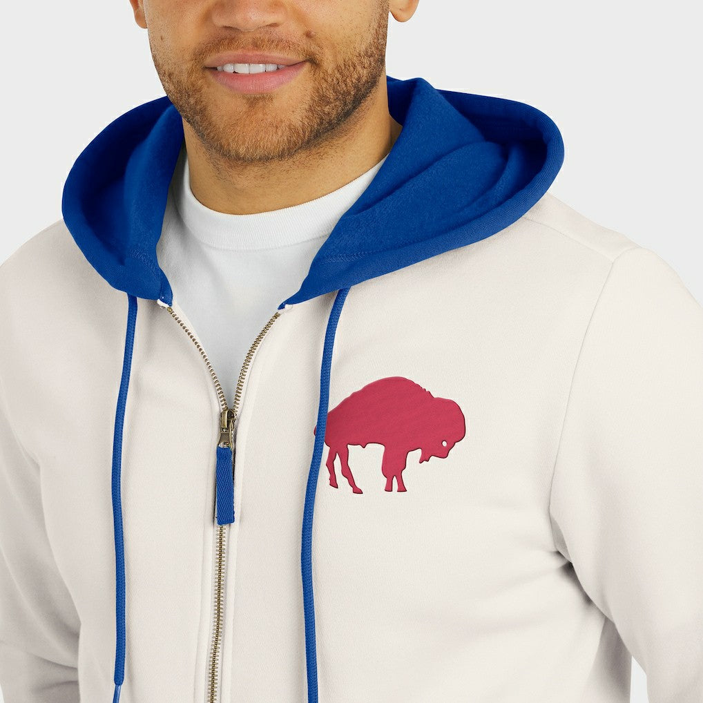 Darius Rucker Collection Distressed Graphics Full-Zip Hoodie - Buffalo Bills