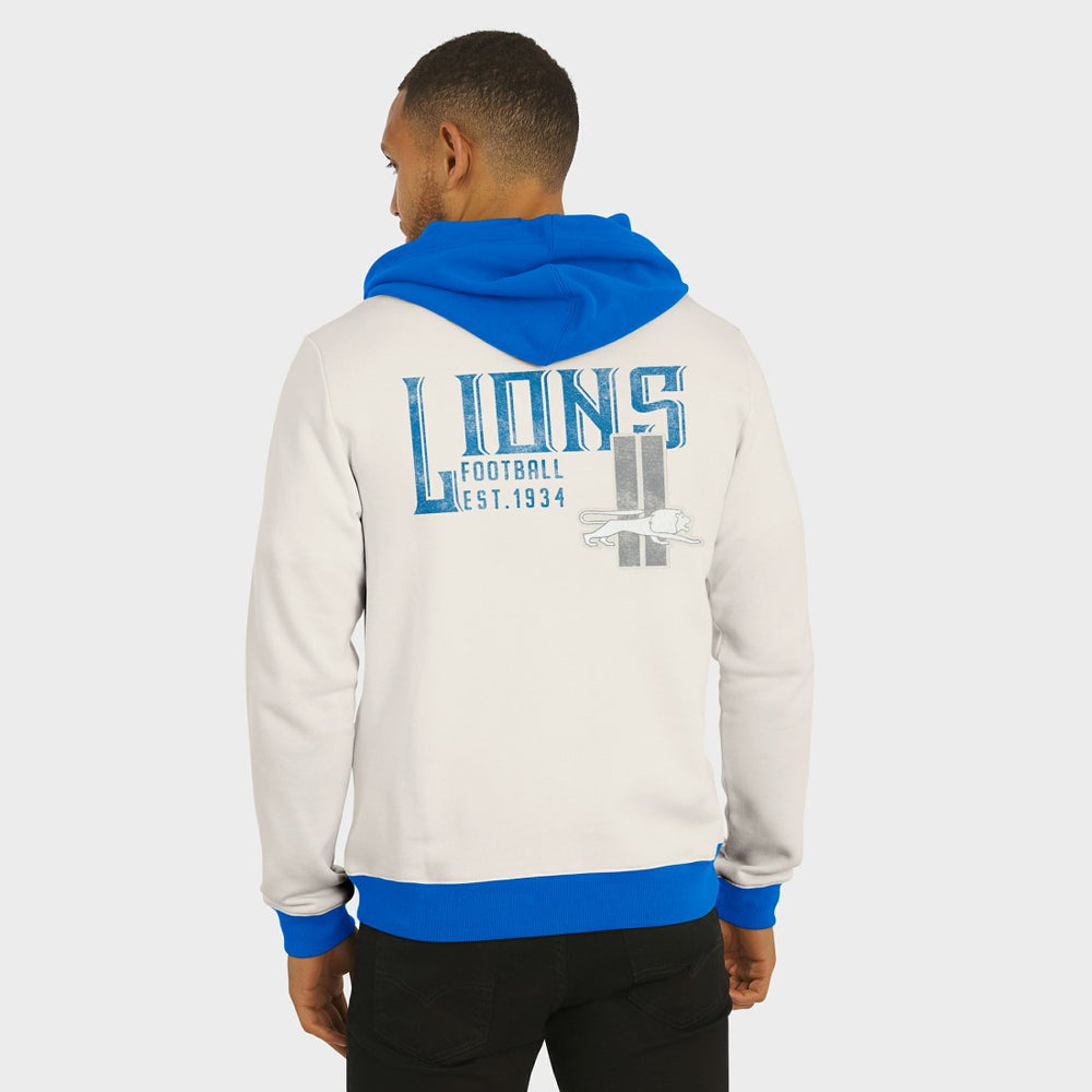Darius Rucker Collection Distressed Graphics Full-Zip Hoodie - Detroit Lions