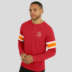 Darius Rucker Collection Waffle-Knit Raglan Long Sleeve Henley T-Shirt - Tampa Bay Buccaneers