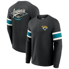 Darius Rucker Collection Waffle-Knit Raglan Long Sleeve Henley T-Shirt - Jacksonville Jaguars