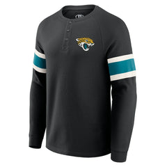 Darius Rucker Collection Waffle-Knit Raglan Long Sleeve Henley T-Shirt - Jacksonville Jaguars