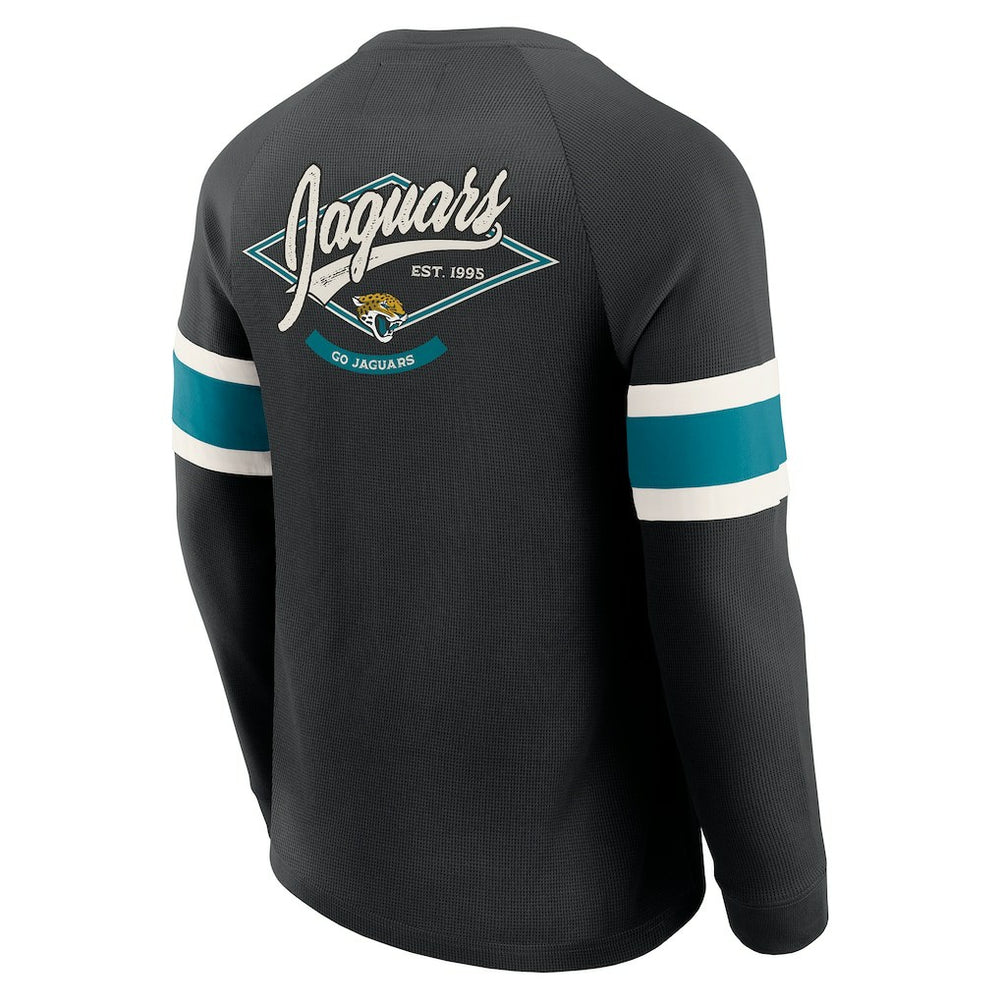 Darius Rucker Collection Waffle-Knit Raglan Long Sleeve Henley T-Shirt - Jacksonville Jaguars