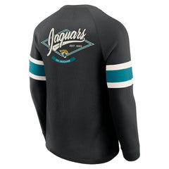Darius Rucker Collection Waffle-Knit Raglan Long Sleeve Henley T-Shirt - Jacksonville Jaguars