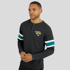 Darius Rucker Collection Waffle-Knit Raglan Long Sleeve Henley T-Shirt - Jacksonville Jaguars