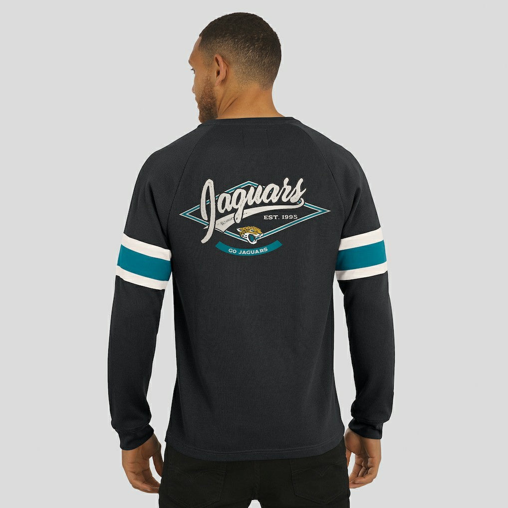 Darius Rucker Collection Waffle-Knit Raglan Long Sleeve Henley T-Shirt - Jacksonville Jaguars