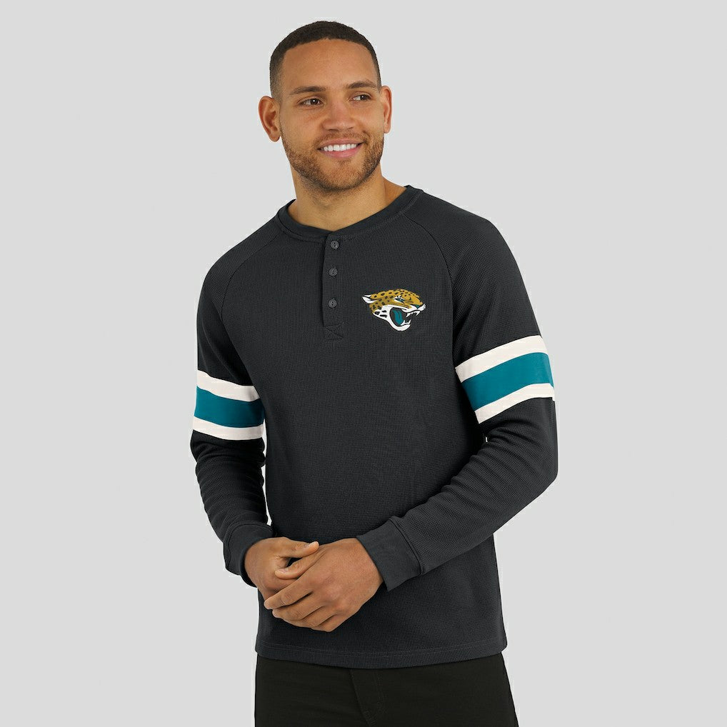 Darius Rucker Collection Waffle-Knit Raglan Long Sleeve Henley T-Shirt - Jacksonville Jaguars