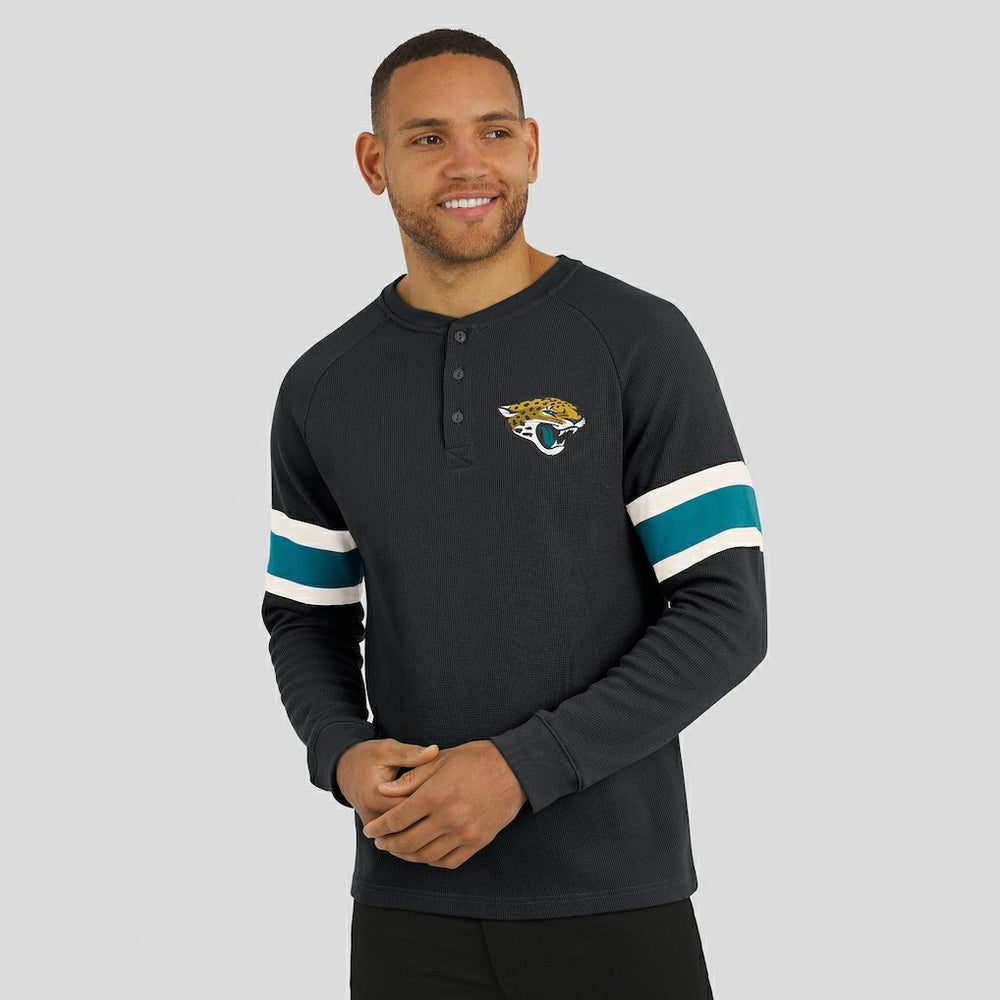 Darius Rucker Collection Waffle-Knit Raglan Long Sleeve Henley T-Shirt - Jacksonville Jaguars