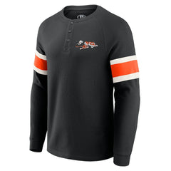 Darius Rucker Collection Waffle-Knit Raglan Long Sleeve Henley T-Shirt - Cincinnati Bengals