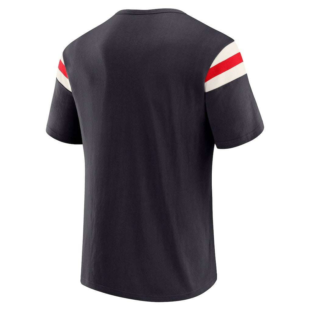 Darius Rucker Collection Football Stripe Sleeve T-Shirt - Houston Texans