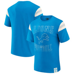 Darius Rucker Collection Football Stripe Sleeve T-Shirt - Detroit Lions