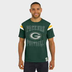 Darius Rucker Collection Football Stripe Sleeve T-Shirt - Green Bay Packers