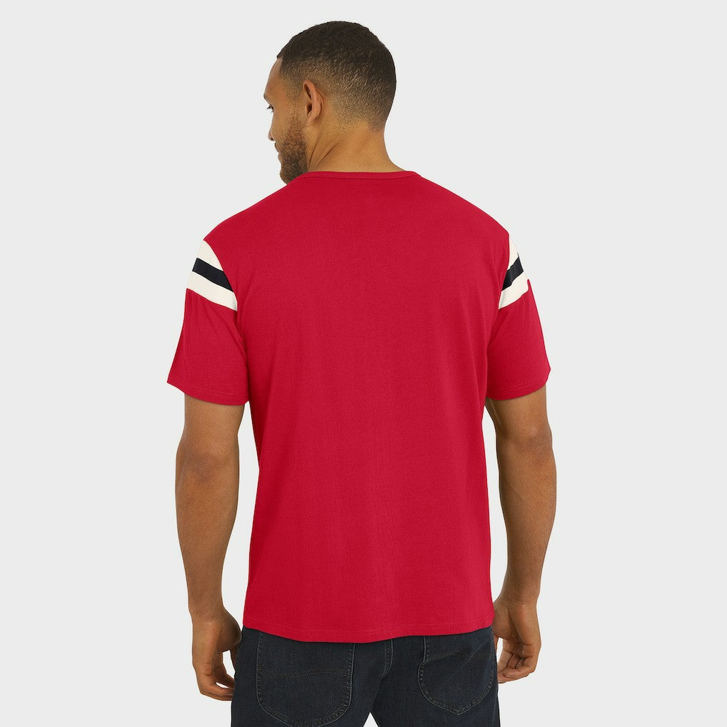 Darius Rucker Collection Football Stripe Sleeve T-Shirt - Arizona Cardinals