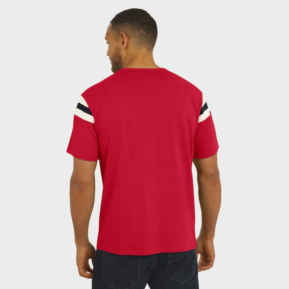 Darius Rucker Collection Football Stripe Sleeve T-Shirt - Arizona Cardinals