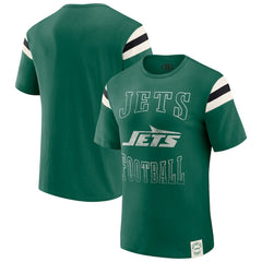 Darius Rucker Collection Football Stripe Sleeve T-Shirt - New York Jets