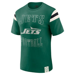 Darius Rucker Collection Football Stripe Sleeve T-Shirt - New York Jets